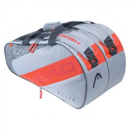 HEAD ELITE PADEL SUPERCOMBI GRIJS/ORANJE