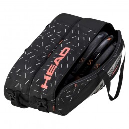 HEAD TEAM PADEL RACKETBAG ZWART (AANBIEDING)