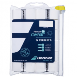 Babolat Pro Tour 2.0 Overgrip 12-Pack WIT