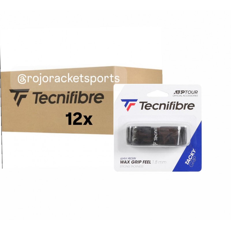 Tecnifibre Wax Feel Basisgrip x12 ZWART