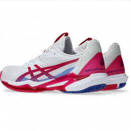 ASICS Solution Speed FF 3 CLAY Dames WIT/ROZE