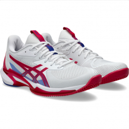 ASICS Solution Speed FF 3 CLAY Dames WIT/ROZE