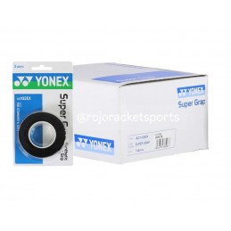 YONEX SUPER GRAP OVERGRIP 10x 3PACK ZWART