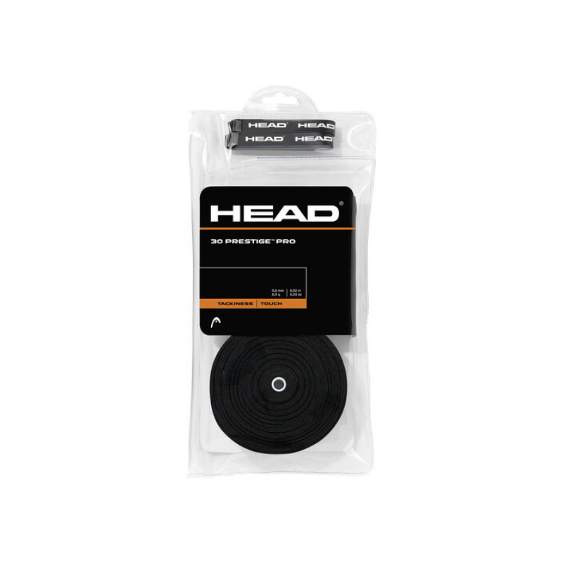 HEAD PRESTIGE PRO OVERGRIP 30 ST. ZWART