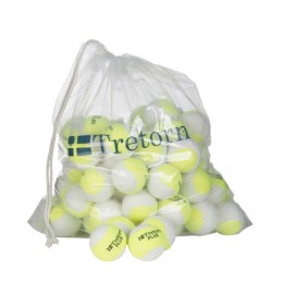 TRETORN PLUS POLYBAG 72 STUKS WIT/GEEL