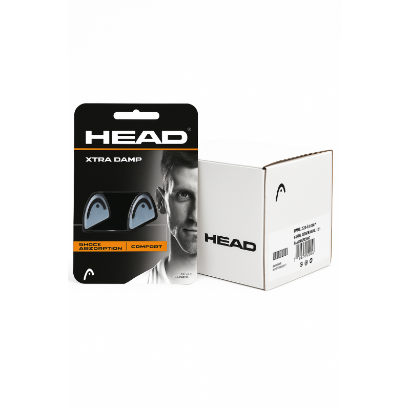 HEAD XTRA DAMP TRANSPIRENT/BLACK 12x2