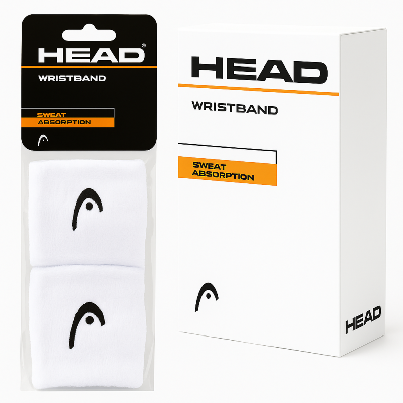 HEAD POLSBAND KLEIN WIT DOOSJE 12STUKS