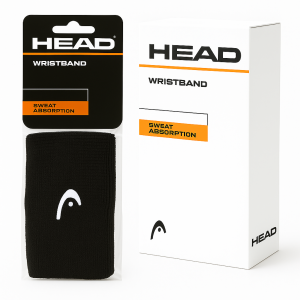 HEAD POLSBAND GROOT ZWART DOOSJE 12STUKS