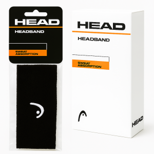 HEAD HOOFDBAND ZWART DOOSJE 12STUKS