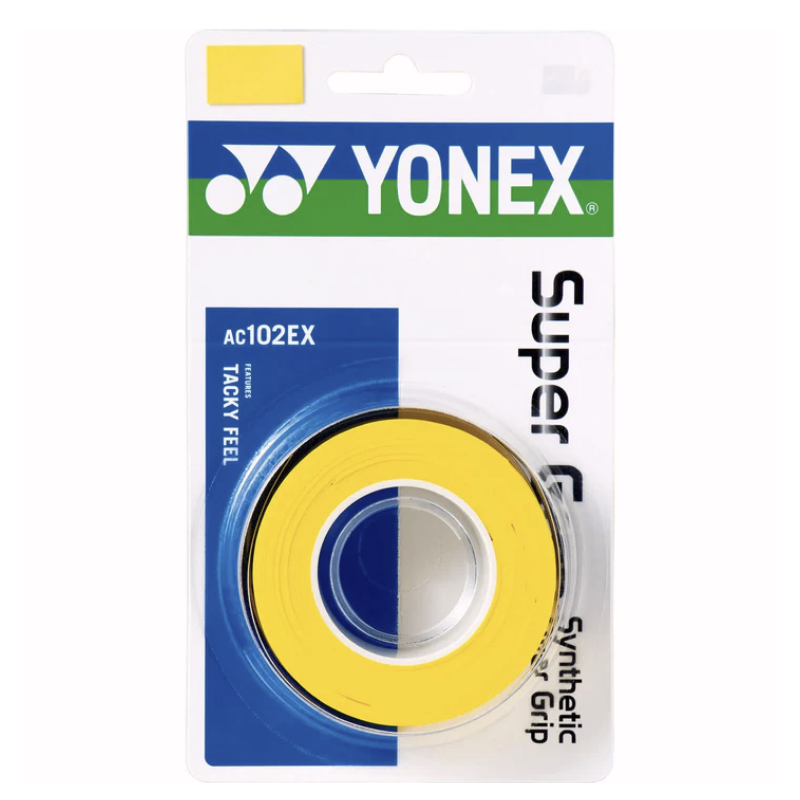YONEX SUPER GRAP OVERGRIP 10x 3PACK GEEL