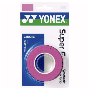 YONEX SUPER GRAP OVERGRIP 3PACK ROZE