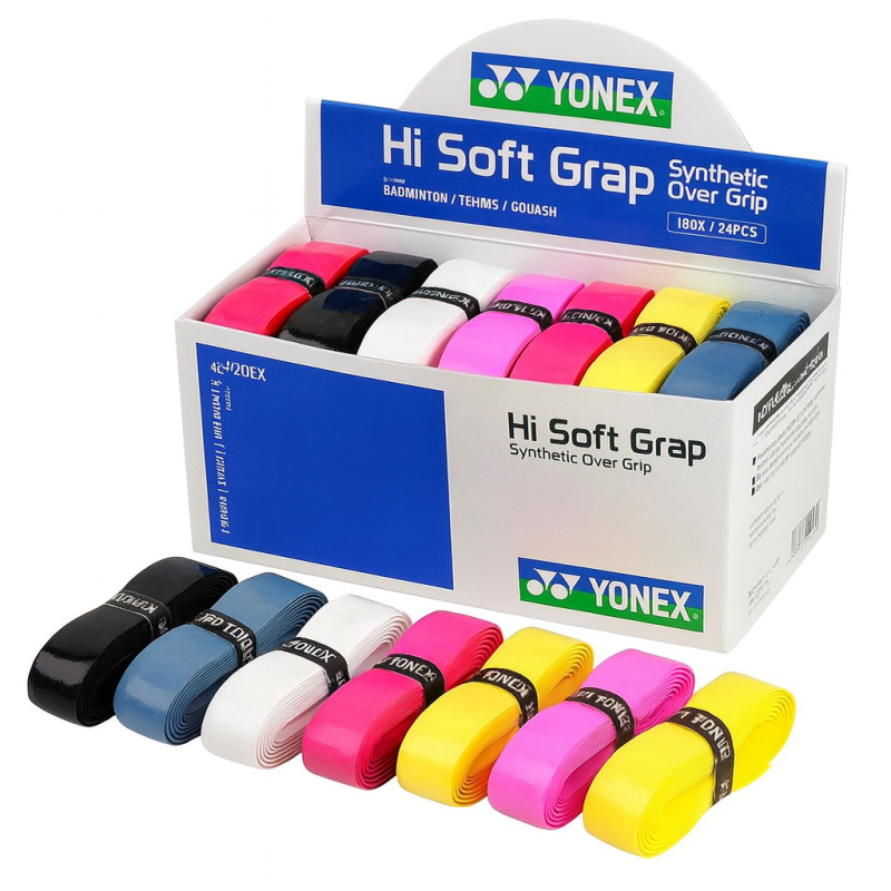 YONEX HI SOFT BASIS GRIP 24 STUKS MIX