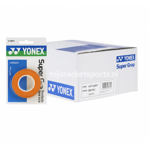 YONEX SUPER GRAP OVERGRIP 10x 3PACK ORANJE