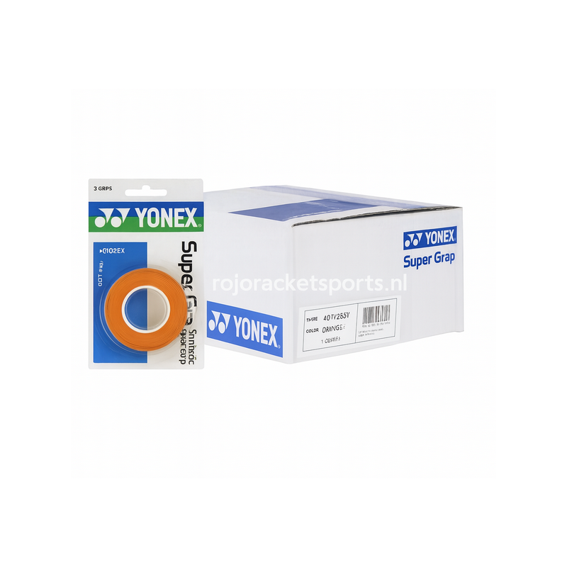 YONEX SUPER GRAP OVERGRIP 10x 3PACK ORANJE
