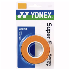 YONEX SUPER GRAP OVERGRIP 10x 3PACK ORANJE
