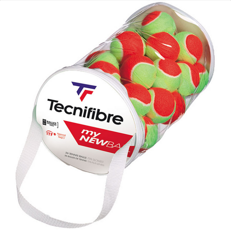 TECNIFIBRE STAGE 3 MY NEW BALL 36 STUKS ROOD