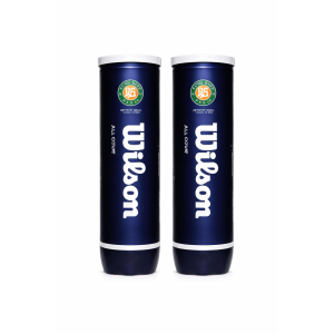 WILSON ROLAND GARROS ALL COURT 2 X 4 CAN BI-PACK