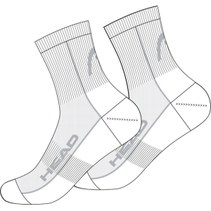 HEAD SOKKEN TENNIS 2 PACK PERFORMANCE SHORT WIT