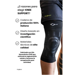 FLOKY KNEE SUPPORT LINKS ZWART