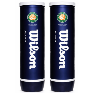 WILSON ROLAND GARROS ALL COURT 2 X 4 CAN BI-PACK