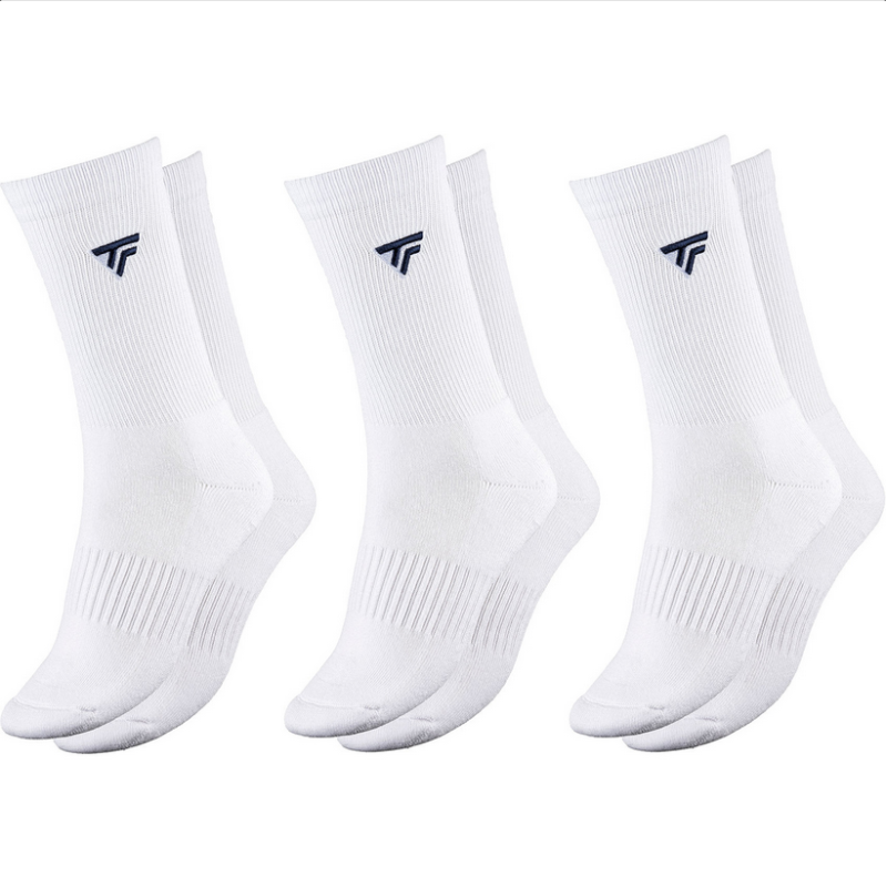 Tecnifibre sokken 3 pack WIT/BLAUW