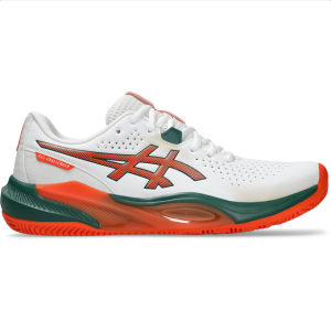 ASICS Gel-Challenger 15 Padel Heren WIT/ORANJE/GROEN