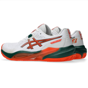 ASICS Gel-Challenger 15 Padel Heren WIT/ORANJE/GROEN