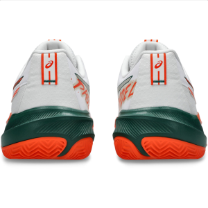 ASICS Gel-Challenger 15 Padel Heren WIT/ORANJE/GROEN