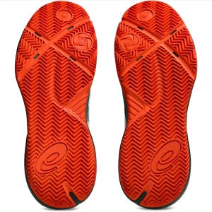 ASICS Gel-Challenger 15 Padel Heren WIT/ORANJE/GROEN