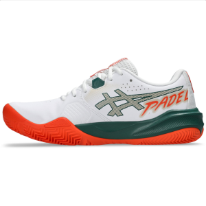 ASICS Gel-Challenger 15 Padel Heren WIT/ORANJE/GROEN