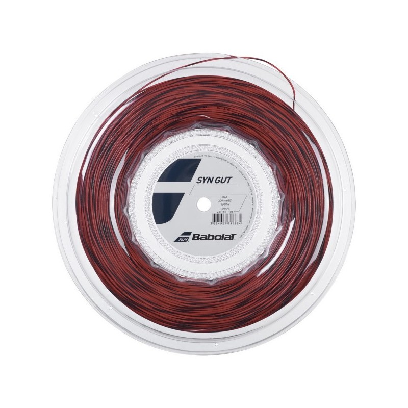 BABOLAT SYNTHETIC GUT 200M ROOD/ZWART
