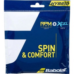 BABOLAT RPM POWER 125 + XCEL 130 NATUREL/BROWN SET