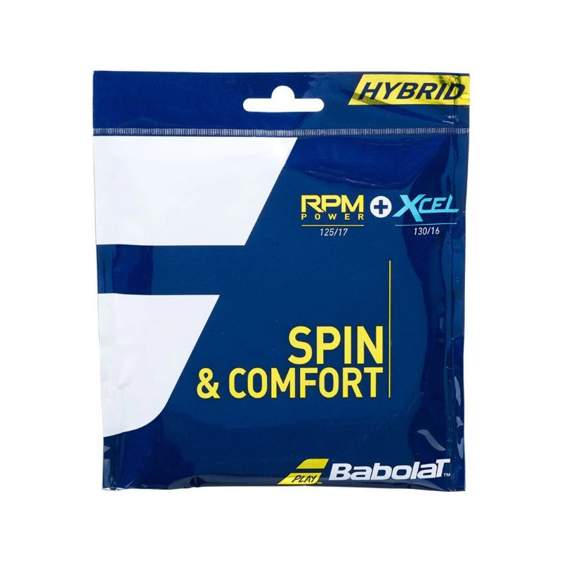 BABOLAT RPM POWER 125 + XCEL 130 NATUREL/BROWN SET
