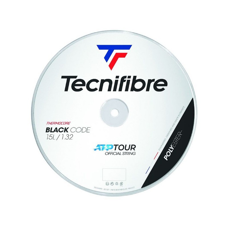 TECNIFIBRE BLACKCODE 200m ZWART