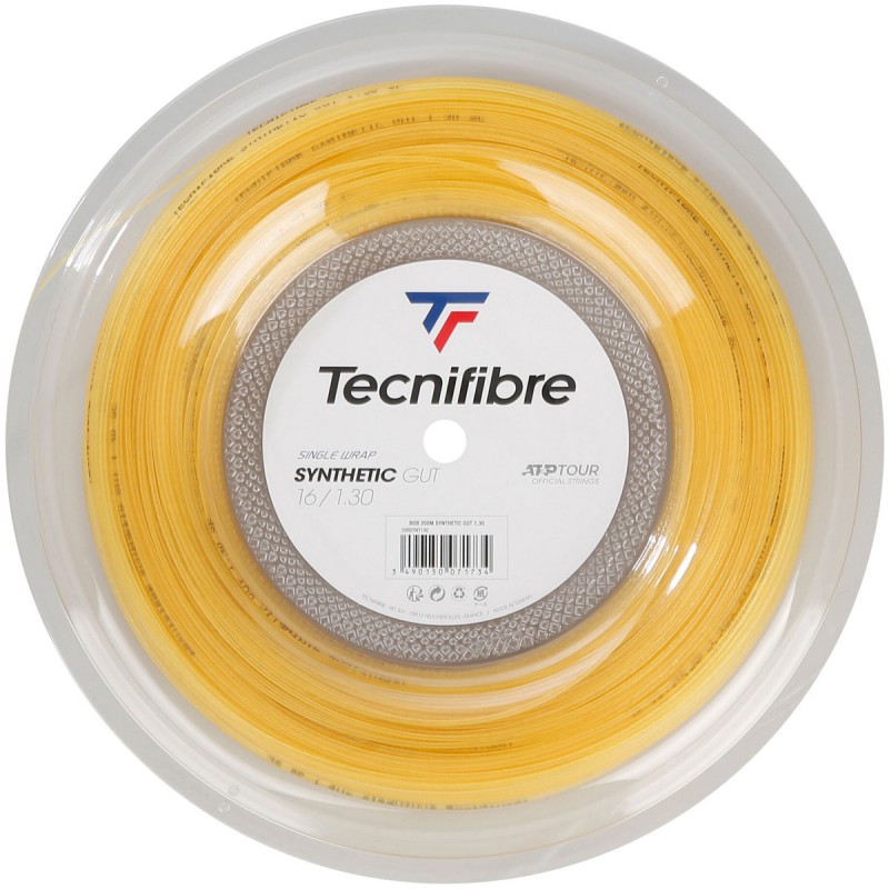TECNIFIBRE SYNTHETIC GUT 200m GEEL
