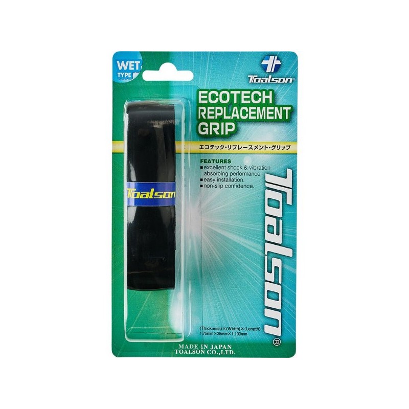 TOALSON ECOTECH BASISGRIP ZWART Grips kopen bij Rojo Racketsports