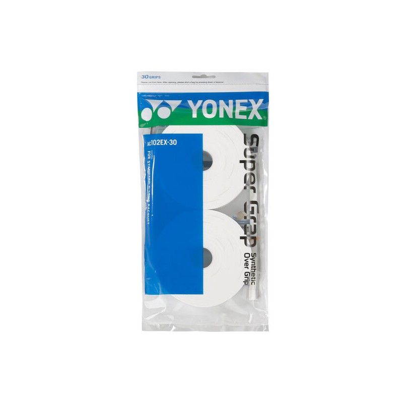 YONEX SUPER GRAP OVERGRIP 30 STUKS WIT